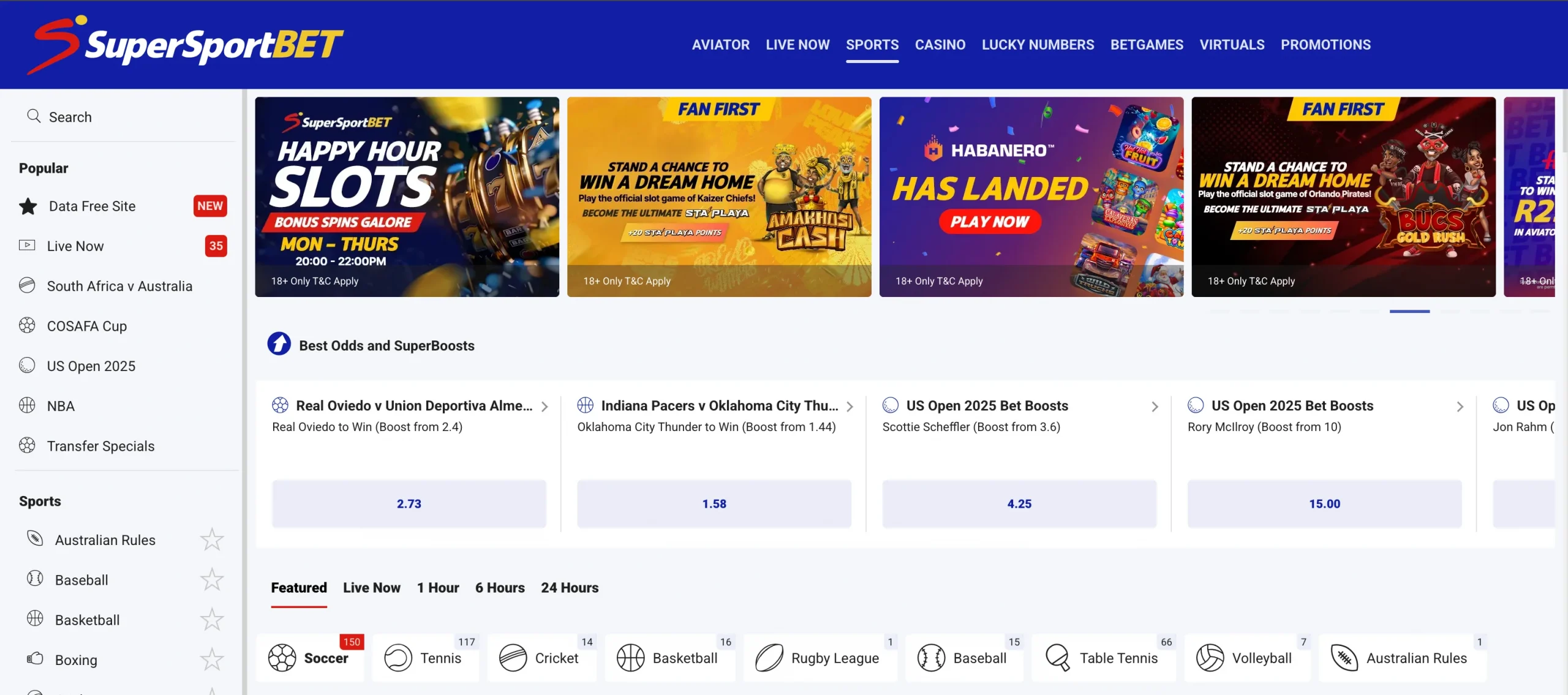 Supersportbet betting features